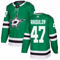 Mens Adidas Dallas Stars 47 Alexander Radulov Authentic Green Home NHL Jersey 