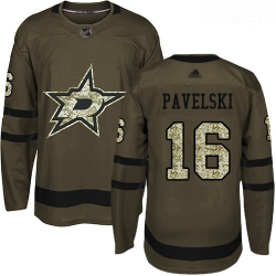 Stars #16 Joe Pavelski Green Salute to Service Stitched Hockey Jersey