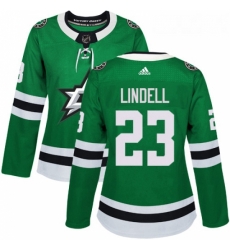 Womens Adidas Dallas Stars 23 Esa Lindell Premier Green Home NHL Jersey 