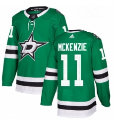 Youth Adidas Dallas Stars 11 Curtis McKenzie Authentic Green Home NHL Jersey 