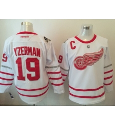 Red Wings 19 Steve Yzerman White 2017 Centennial Classic Reebok Jersey