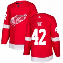 Youth Adidas Detroit Red Wings 42 Martin Frk Premier Red Home NHL Jersey 