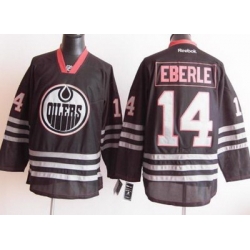 Edmonton Oilers 14 Jordan Eberle 2012 Black Jerseys