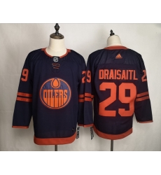 Oilers Leon Draisaitl Navy 50th Anniversary Adidas Jersey