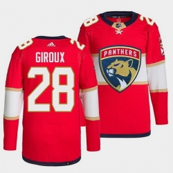 Men Florida Panthers 28 Claude Giroux Red Stitched Jerse