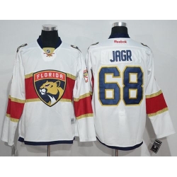 Panthers #68 Jaromir Jagr White Road Stitched NHL Jersey