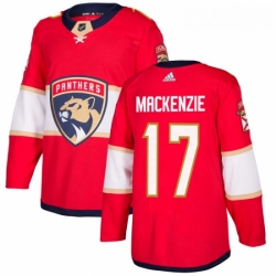 Youth Adidas Florida Panthers 17 Derek MacKenzie Premier Red Home NHL Jersey 