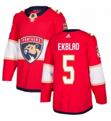 Youth Adidas Florida Panthers 5 Aaron Ekblad Premier Red Home NHL Jersey 