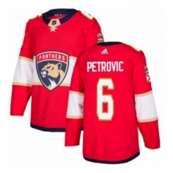 Youth Adidas Florida Panthers 6 Alex Petrovic Premier Red Home NHL Jersey 