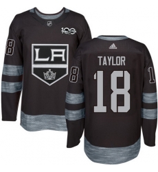 Kings #18 Dave Taylor Black 1917 2017 100th Anniversary Stitched NHL Jersey