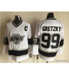 Los Angeles Kings #99 Wayne Gretzky 1993 Vintage CCM White Jersey