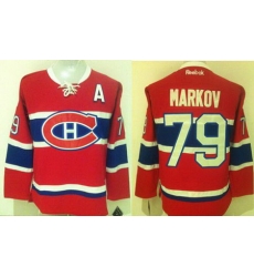 Canadiens #79 Andrei Markov Red New CH Stitched NHL Jersey