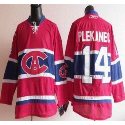 Montreal Canadiens 14 Tomas Plekanec Red NHL Jersey CA