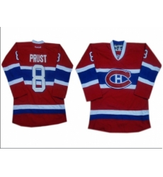 NHL Jerseys Montreal Canadiens #8 Prust red