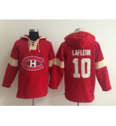 NHL montreal canadiens #10 lafleur red jersey[pullover hooded sweatshirt]