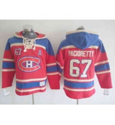 nhl jerseys montreal canadiens #67 pacioretty blue-red[pullover hooded sweatshirt][patch A]