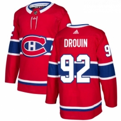 Youth Adidas Montreal Canadiens 92 Jonathan Drouin Authentic Red Home NHL Jersey 