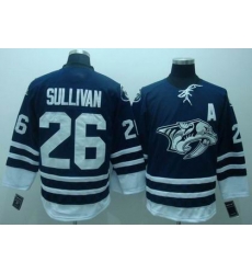 RBK Nashville Predators 26# SULLIVAN Premier BLUE Jersey