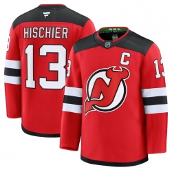 Men New Jersey Devils Active Player Custom Red 2024 25 Home Stitched Hockey Jersey