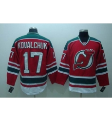 New Jersey Devils #17 KOVALCHUK Red GREEN 3RD Hockey Jersey