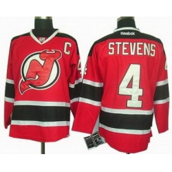 New Jersey Devils #4 Scott Stevens Red Jerseys C Patch