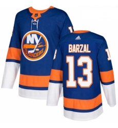 Youth Adidas New York Islanders 13 Mathew Barzal Authentic Royal Blue Home NHL Jersey 