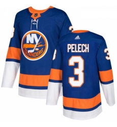 Youth Adidas New York Islanders 3 Adam Pelech Premier Royal Blue Home NHL Jersey 