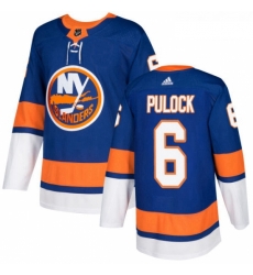 Youth Adidas New York Islanders 6 Ryan Pulock Authentic Royal Blue Home NHL Jersey 