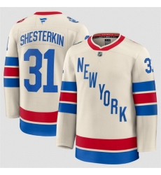 Men New York Rangers 31 Igor Shesterkin Beige 2026 Winter Classic Stitched Hockey Jersey Men New York Rangers 31 Igor Shesterkin Beige 2026 Winter Classic Stitched Hockey Jersey