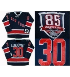 NY Rangers 30 H.Lundqvist jerseys 85TH jersey DK blue