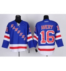 New York Rangers 16 Sean Avery Blue NHL Jerseys