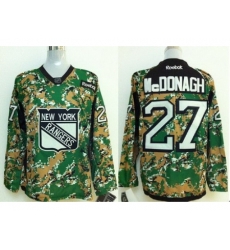 New York Rangers #27 Mcdonagh Camo NHL Jerseys