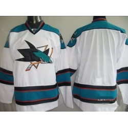 San Jose Sharks jerseys blank white hockey jerseys