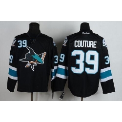 Sharks #39 Logan Couture Black Stitched NHL Jersey