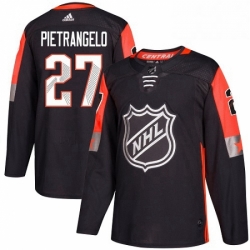 Mens Adidas St Louis Blues 27 Alex Pietrangelo Authentic Black 2018 All Star Central Division NHL Jersey 