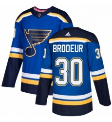 Mens Adidas St Louis Blues 30 Martin Brodeur Premier Royal Blue Home NHL Jersey 