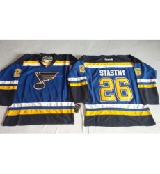 St. Louis Blues #26 Paul Stastny Light Blue Home Stitched NHL Jersey