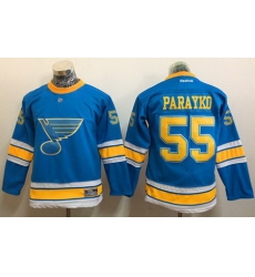 Blues #55 Colton Parayko Light Blue 2017 Winter Classic Stitched Youth NHL Jersey