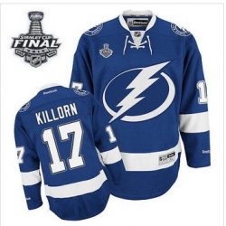 Tampa Bay Lightning #17 Alex Killorn Blue 2015 Stanley Cup Stitched NHL Jersey