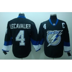 Tampa Bay Lightning 4 Lecavalier Black Jerseys With C Patch