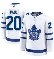 Men Toronto Maple Leafs 20 Nick Paul Fanatics Away White Premium Jersey Men Toronto Maple Leafs 20 Nick Paul Fanatics Away White Premium Jersey