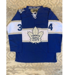 Men Toronto Maple Leafs 34 Auston Matthews Blue Stitched Jersey