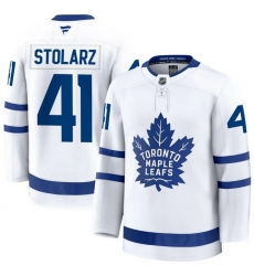 Men Toronto Maple Leafs 41 Anthony Stolarz Fanatics Away White Player Jersey Men Toronto Maple Leafs 41 Anthony Stolarz Fanatics Away White Player Jersey