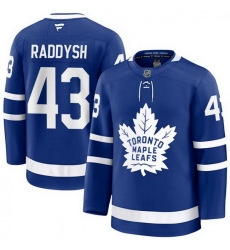 Men Toronto Maple Leafs 43 Darren Raddysh Fanatics Home Blue Premium Jersey Men Toronto Maple Leafs 43 Darren Raddysh Fanatics Home Blue Premium Jersey
