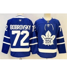 Men Toronto Maple Leafs 72 Sergei Bobrovsky Fanatics Home Blue Premium Jersey Men Toronto Maple Leafs 72 Sergei Bobrovsky Fanatics Home Blue Premium Jersey