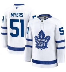 Men Toronto Maple Leafs Philippe Myers 51 Fanatics Away White Premium Stitched Hockey Jersey