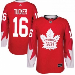 Mens Adidas Toronto Maple Leafs 16 Darcy Tucker Authentic Red Alternate NHL Jersey 