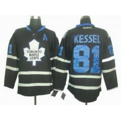 Toronto Maple Leafs #81 Phil Kessel black ice jerseys A patch