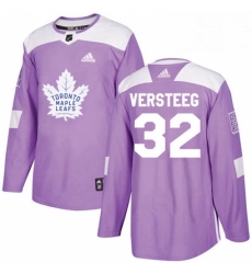 Youth Adidas Toronto Maple Leafs 32 Kris Versteeg Authentic Purple Fights Cancer Practice NHL Jersey 