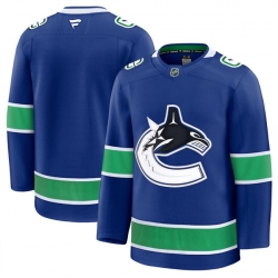 Men Vancouver Canucks Blank Blue 2024 25 Home Stitched Hockey Jersey